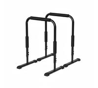 Baoblaze Barre de Fitness Réglable Parallèles Dips Tractions Station de Musculation Poignées 4.1 Cm Mousse Cadre Stable Facile à Adaptée à Pratique chez, Barres Parallèles Réglables Noires