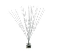 Baoblaze Barrière Dissuasive Oiseaux Fil Acier Galvanisé Piquants Protecteurs Humain Anti Nidification Spire Flexible Stabilité Impossible Installation Facile