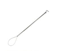 Baoblaze Bâton Contention pr Porcs Poignée Antidérapante Noire, Serre-Groin Câble en Acier, 'élevage, pr Ferme, Éleveurs, Vétérinaires, 125CM, Type Crochet