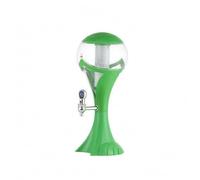 Baoblaze Beer Dispenser Récipient à Bière Distributeur de Breuvages Fontaine à Boissons Présentoir Transparent avec Colonne Lumineuse Utilisable pour Fêtes Dîners Service Collectif, Green, 1.5L