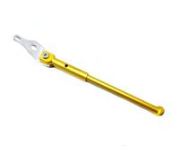 Baoblaze Béquille Vélo Pliant Béquille Latérale Support de Stationnement Accessoire Vélo Alliage d'Aluminium CNC Robuste et Compact Adapté aux Arrêts en Rue Garage Domicile, Doré