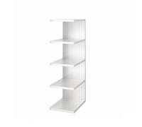 Baoblaze Bibliothèque Table Peu Encombrant | Conception Verticale Compacte, Étagère en Fer Cloison Fixe, Métallique, Étagère Bureau, Étudiants, 4-Tiers