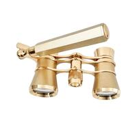 Baoblaze Binoculaires D'opéra Compactes 3x25 Portables Luntes D'opéra Molte Mise Au Point Centrale Ergonomiques pr Concert, Plaqué Or