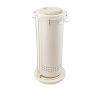 Baoblaze Bloc à Couteaux Rotatif Organisateur de Coutellerie Porte-ustensiles et Support de Rangement Rond avec Base Tournante Lisse Adapté pour Un Accès, Blanc