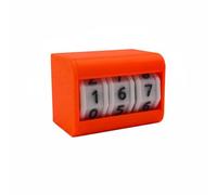Baoblaze Board Minuteur de Bureau Compteur Minuterie Horloge Boîtier Lisse pour Surface Nette Affichage à pour Progression du Temps Adapté au Poste de Travail, Orange