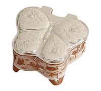 Baoblaze Boîte à Bijoux en Forme de Papillon, boîte à bibelots décorative en Alliage, Organisateur de Bijoux, étui pour Colliers et bagues, Argent