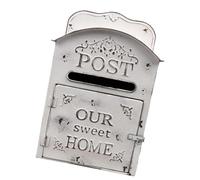 Baoblaze Boîte aux lettres murale 9,8 x 5,3 x 15,7 pouces, robuste, pour décoration de jardin, accessoire multifonctionnel, design vintage créatif