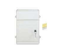 Baoblaze Boîte aux lettres murale, boîte aux lettres, boîte à journaux, facile à utiliser, boîte aux lettres verrouillable, pour maison, rue, extérieur, Blanc