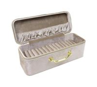 Baoblaze Boîte Rangement pour Bracelets, présentoir à Bijoux Portable, Pratique et Polyvalente, idéale pour Un Anniversaire ou Un Mariage, Couleur de Café Au Lait