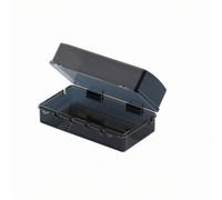 Baoblaze Boîtier Étanche pour Prises Électriques Coffret Extérieur Multiprise Boîtier de Connexions Rigide avec Couvercle Articulé et Verrou Renforcé Passages, Version Élargie, Noir Transparent