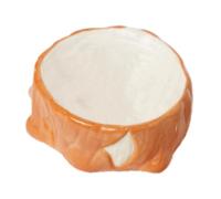 Baoblaze Bol de Nourriture de Hamster en céramique Hamster mangeur Arbre Arbre Forme de moignon Petit Animal d'alimentation Bol pour Chinchilla écureuil