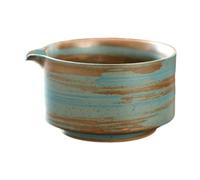 Baoblaze Bol Matcha en céramique, bol à thé traditionnel en porcelaine, tasse à thé japonaise avec bec, bol mélangeur Matcha fait à la main pour les amis, Bleu