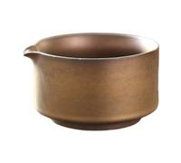 Baoblaze Bol Matcha en céramique, bol à thé traditionnel en porcelaine, tasse à thé japonaise avec bec, bol mélangeur Matcha fait à la main pour les amis, Bronze