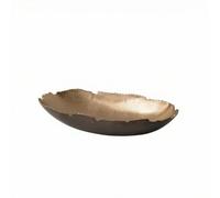 Baoblaze Bol Ornemental en Verre avec Gravure Ondulée et Finition Lisse pour Décoration Surface sur Table Basse Guéridon pour, 39 20 8cm, style to 5
