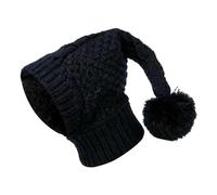 Baoblaze Bonnet d'hiver pour Chien et Chat, Cache-Cou et Bandeau Protecteur, Accessoires d'hiver pour Animaux de Compagnie, Bandeau Noir Chaud, M