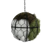 Baoblaze Boule de Billes de Nidification pour Oiseaux, Support Rond pour Balcon/Mur