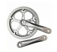 Baoblaze Bras Manivelle Vélo Pliable Plateau 52 NTS Gar Chaîne Double en Acier Aluminium pour Puissance Efficace Adapté aux Vélos Ville