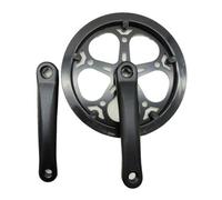 Baoblaze Bras Manivelle Vélo Pliable Plateau 52 NTS Gar Chaîne Double en Acier Aluminium pour Puissance Efficace Adapté aux Vélos Ville