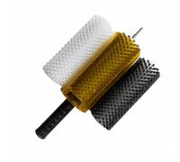 Baoblaze Brosse Rotative Arbre D'entraînement Métallique Efficace Brosse à Fartage Poignée Noire Haute Performance pr Snowboarders, 20CM