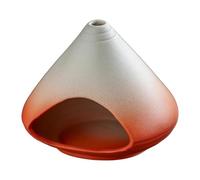 Baoblaze Brûleur d'encens en céramique Palo, accessoire de décoration de bureau pour la méditation, la chambre, le spa ou le bureau, Dégradé Rouge
