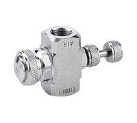 Baoblaze Buse de Pulvérisation à Air Atomisant En Acier Inoxydable Buse pour Brume Humide Atomisation Précise Du Jet Installation Facile Sans Outil Solution Po, Siphon Rond