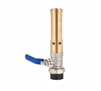 Baoblaze Buse Jet d'Eau Tête de Pulvérisation Valve à Bille Pièce d'Équipement Paysager en Laiton et Acier Inoxydable pour Jet Réglable et Affichage Aquatique, Vanne PE Copr 1IN