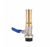 Baoblaze Buse Jet d'Eau Tête de Pulvérisation Valve à Bille Pièce d'Équipement Paysager en Laiton et Acier Inoxydable pour Jet Réglable et Affichage Aquatique, Court Copr 1IN Pe