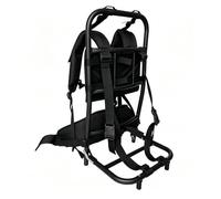 Baoblaze Cadre de Randonnée Ajustable Cadre de Sac à Dos Châssis Pliable Support de Portage Ossature de Transport en Aluminium et Nylon Adapté aux Marcheurs Bivouacs Itinérances, Black