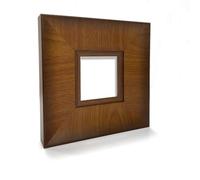 Baoblaze Cadre Photo Image Mur Bois Bois Massif avec Moulure en Couches et Profil Large Assemblage d'Angles Net, Intérieur 100 200mm Extérieur 187 287mm, Cadre Vide Pour Peinture À L Huile