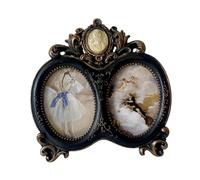 Baoblaze Cadre Photo Vintage pour Affichage de Table Lors D'Anniversaires, Noir