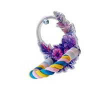 Baoblaze Cage Vanity Toy Perroquet Miroir sur Pied Poteau Multifonctionnel Robuste Décoration Amusant Miroir Jouet Oiseau Miroir Support pour, Style A