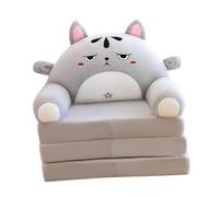 Baoblaze Canapé-lit pliant en forme d'animal rembourré, fauteuil convertible pour loisirs, gain de place, mignon et convertible pour la maison, Chat