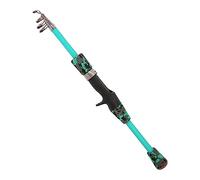 Baoblaze Canne à Pêche Télescopique Pôle Portable de Mer Outils de Pêche pour Eau Douce Eau de Mer Bar Pêche à La Truite, Vert, 1.3M