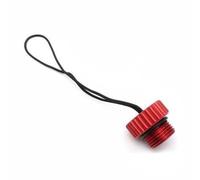 Baoblaze Capuchon Anti Poussière en Aluminium pour Valve de Bouteille de Plongée avec Cordon de Sécurité Adapté aux Cylindres de Plongée sous Marine, Rouge