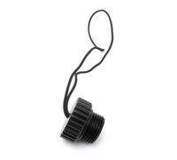 Baoblaze Capuchon Anti Poussière en Aluminium pour Valve de Bouteille de Plongée avec Cordon de Sécurité Adapté aux Cylindres de Plongée sous Marine, Noir