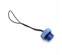 Baoblaze Capuchon Anti Poussière en Aluminium pour Valve de Bouteille de Plongée avec Cordon de Sécurité Adapté aux Cylindres de Plongée sous Marine, Bleu