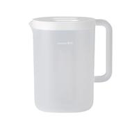 Baoblaze Carafe à Boissons Verseuse Eau Pichet Grande Cruche Poignée Couvercle Étanche pour Préparer Thé Jus Lait Adapté Famille Bureau Réception, Blanc