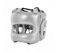 Baoblaze Casque de Boxe Couvre-Chef Sport de Protection avec Lien d'ajustement et Mousse Épaisse pour Pratiquants Masculins et Féminins Suivant Les Scènes d'Entraînement et de Tournoi, Silver