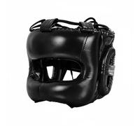 Baoblaze Casque de Boxe Couvre-Chef Sport de Protection avec Lien d'ajustement et Mousse Épaisse pour Pratiquants Masculins et Féminins Suivant Les Scènes d'Entraînement et de Tournoi, Black