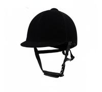Baoblaze Casque Sécurité Équestre en Velours Coque Durcie Mousse Intérieure Qui Absorbe l'Énergie s Chocs. Aérations Multiples pour la Tête Fraîche Boucle