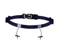 Baoblaze Ceinture de Triathlon Ceinture Porte-numéro Réfléchissante Attache Rapide Boucles Gel Ajustable Nylon Souple Convient pour Running Cyclisme Compétitio, Noir