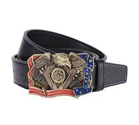 Baoblaze Ceinture En Cuir pour Homme Ceinture Tendance Jeans Ceinture 119,4 Cm de Long Western Cowboy Ceintures