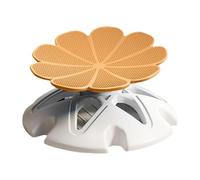 Baoblaze Chaise Pivotante Enfant pour Sensorielle Tabouret Rotatif En PP Soutient L'Éveil Corporel et La Motricité Fine Adaptée à La Salle de Jeux, Orange