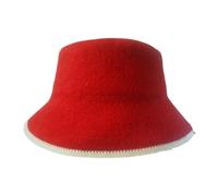 Baoblaze Chapeau de Bain En Feutre, Accessoire Portable pour Sauna et Douche, Rouge