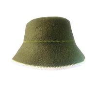 Baoblaze Chapeau de Bain En Feutre, Accessoire Portable pour Sauna et Douche, Vert Foncé