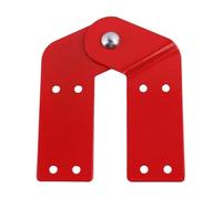 Baoblaze Charnière d'Échelle de Grenier pour Système d'Escalier Escamotable, Charnière Métallique Rouge pour Échelle Pliante, Pièce de Rechange Universelle,Compatible Échelles Mono et Double, 1 Pièce