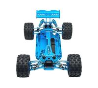 Baoblaze Châssis Rc Voiture Cadre Base Plateforme Fondation Prête à l'emploi en Métal avec Différentiels pour Conduite Souple Hors Route Empattement 230mm, Bleu Ciel