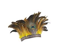 Baoblaze Coiffe de Plumes Bandeau Accessoires Photo Casque Bandeau de Cheveux Couvre- Américain Native Hat pour Burlesque Cosplay Stage Perform, Enfant