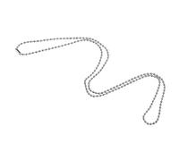 Baoblaze Collier Bille Acier Inoxydable Chaîne Boule Acier Inoxydable Accessoire Bijoux Fabrication Cadeau Adapté à La Mode Hommes Femmes Style Got, 100cm