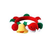Baoblaze Collier Chat avec Boules Peluche Collier Tricoté Collier Chien Décoratif Collier Animal En Peluche Confortable Adapté Mariages Balades Sé, Cloche L